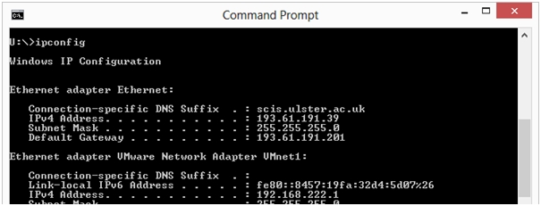 command prompt commands for networking